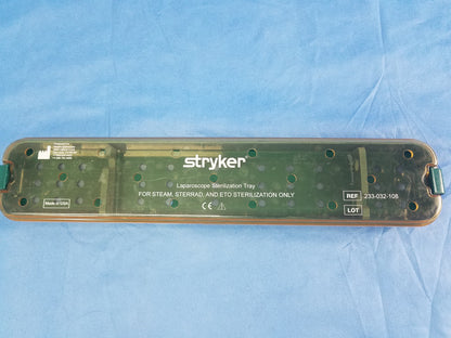 Stryker 233-032-108 Laparoscope Sterilization Tray Surgical Instrument Case