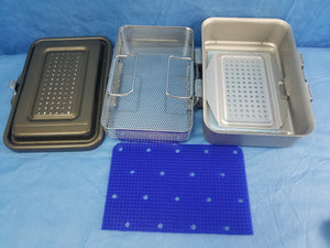 V.Mueller Genesis Sterilization Container With Instrument Basket & Silicone Mat