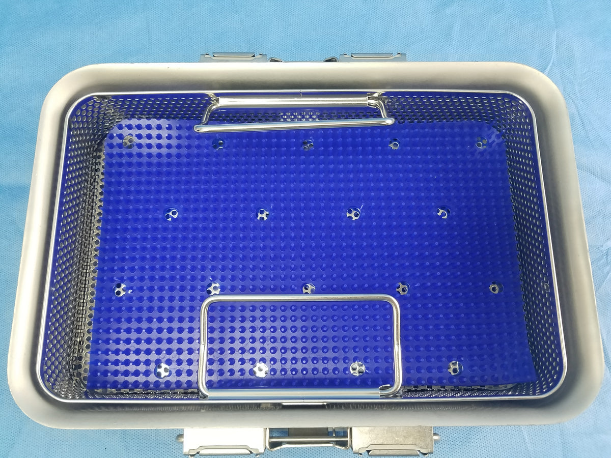 V.Mueller Genesis Sterilization Container With Instrument Basket & Silicone Mat