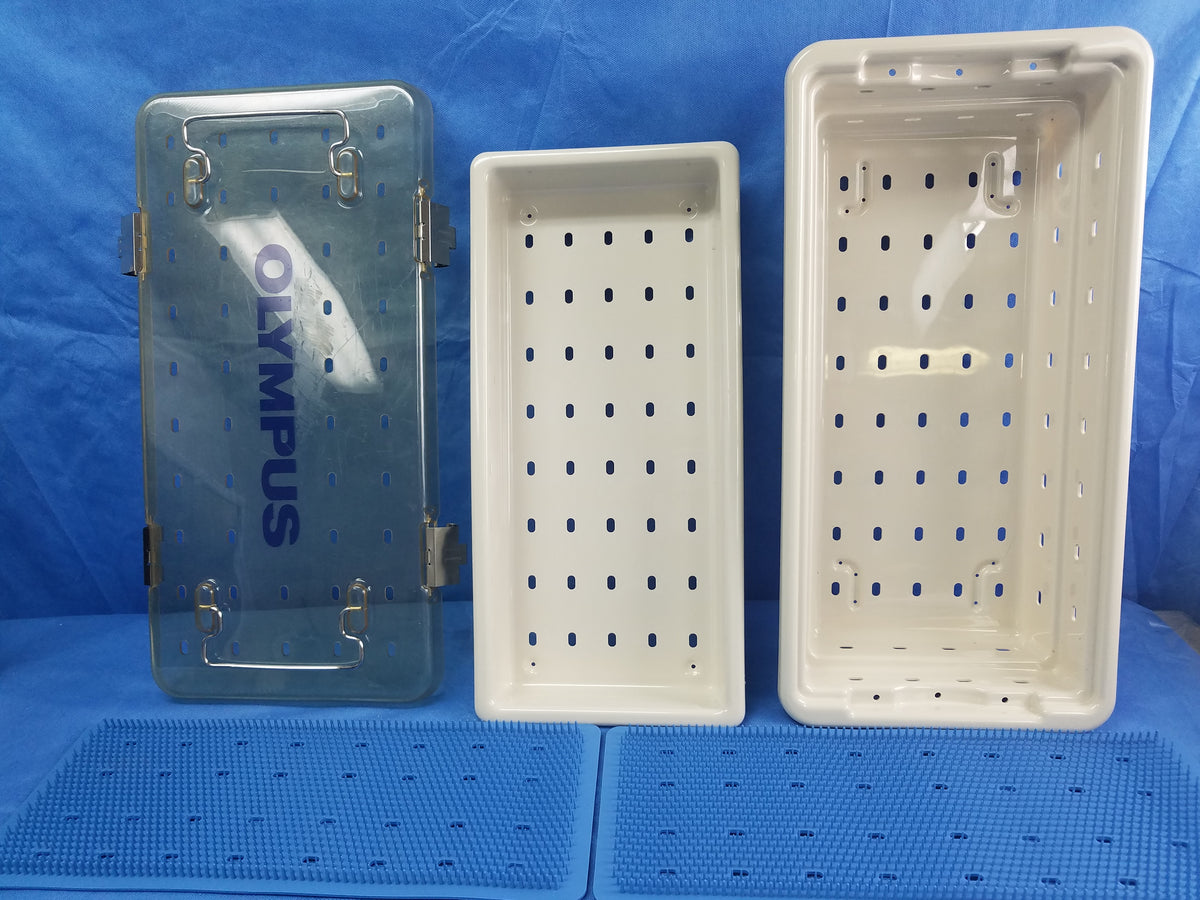 Olympus WA05970A Autoclavable Endoscope Instrument Tray With WA05971A Basket & Mat