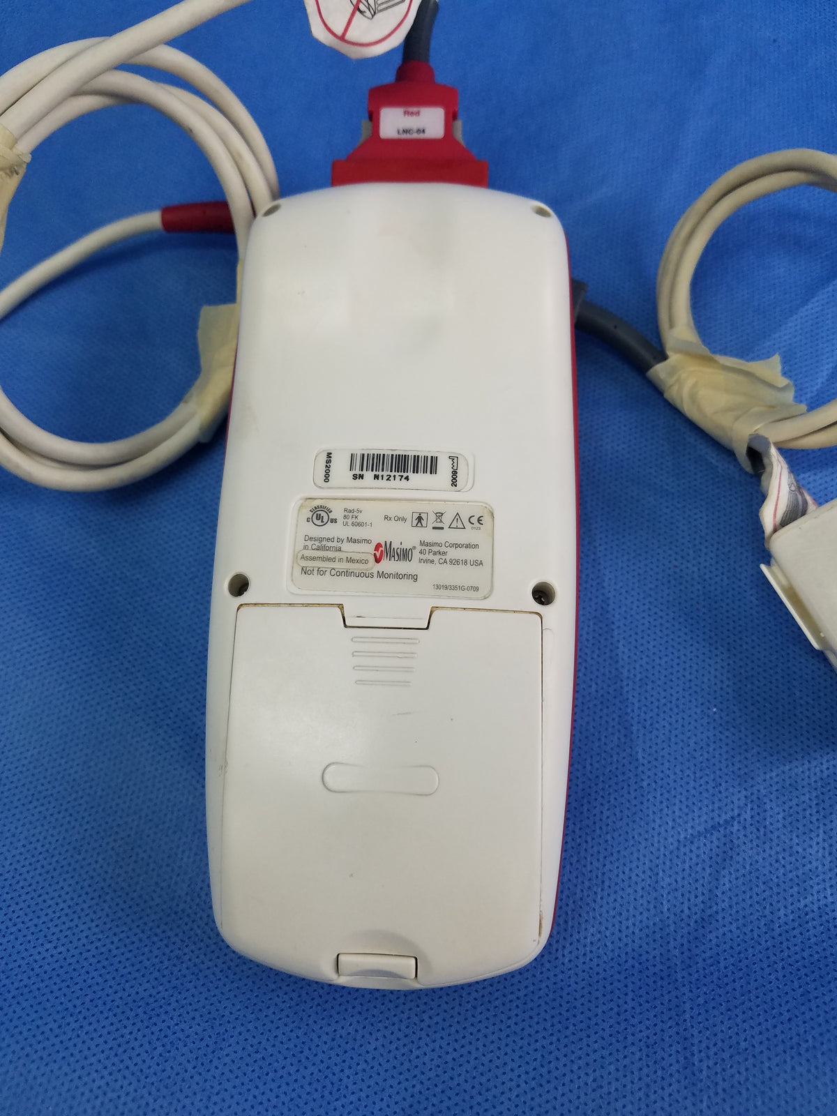Masimo Rad-5V Handheld Signal Extraction Pulse Oximeter S/N N12174