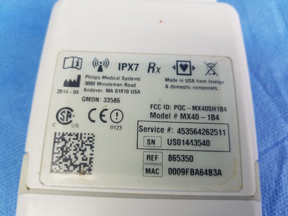 Philips MX40-1B4 Wearable Patient Monitor Ref 865350