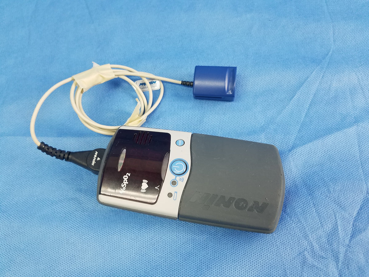 Nonin 2500A SPO2 Digital Pulse Oximeter With Finger Sensor Ref 5822-500-06