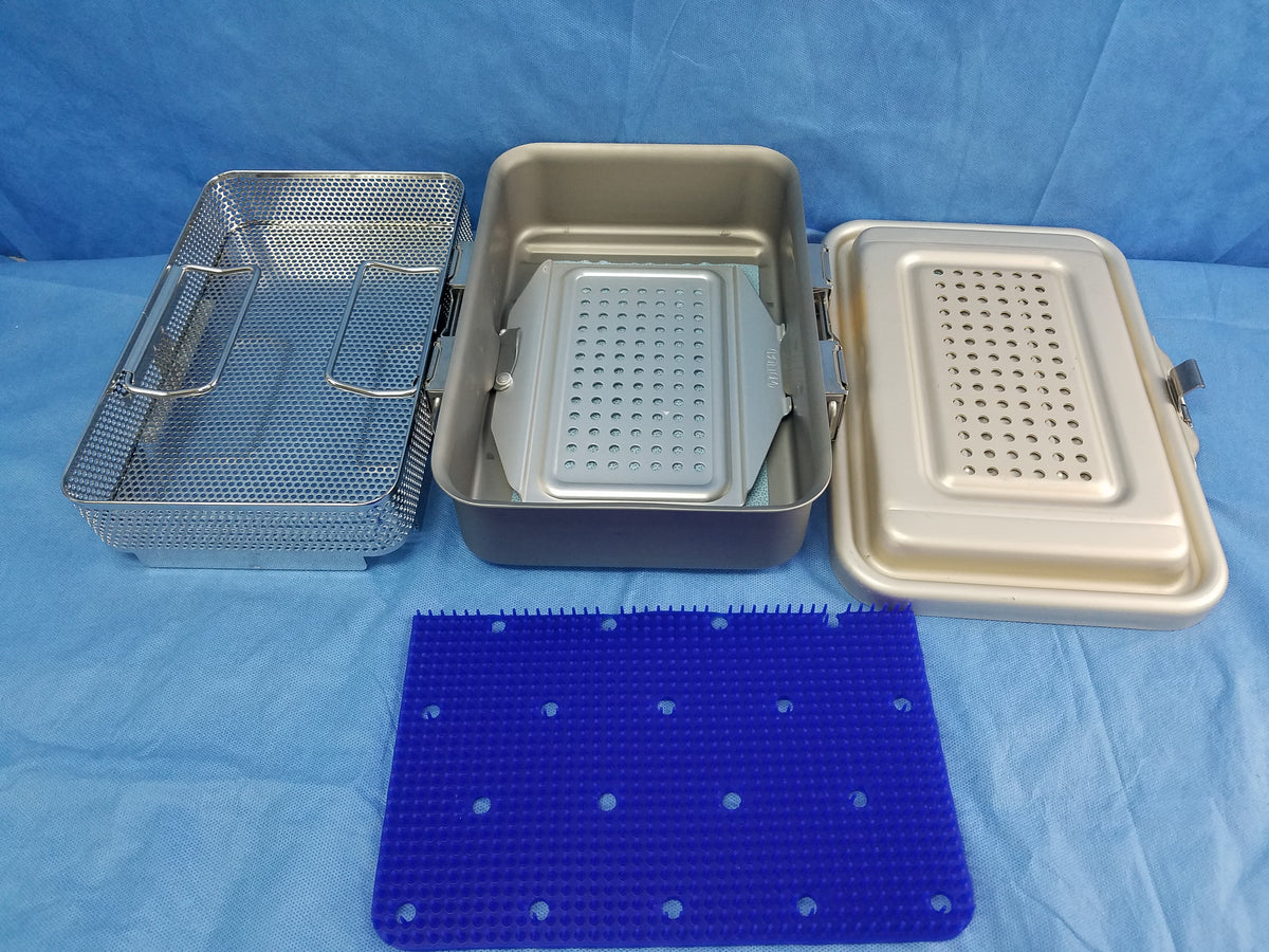 V.Mueller Genesis Sterilization Container With Basket & Silicone Mat