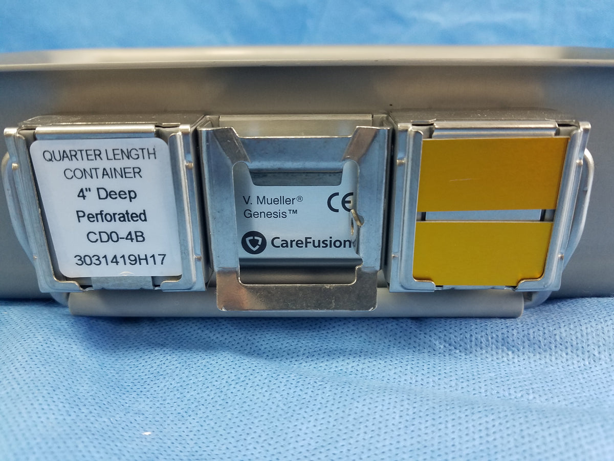 V.Mueller Genesis Sterilization Container With Basket & Silicone Mat