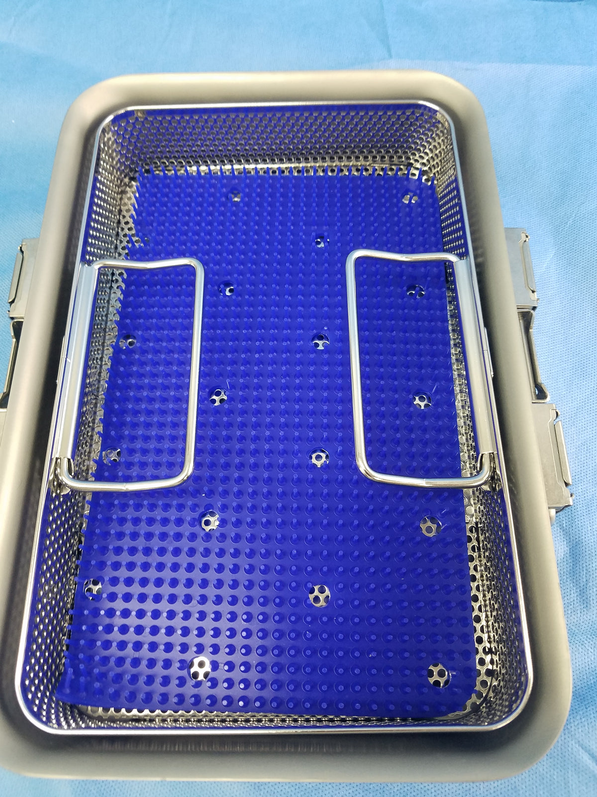 V.Mueller Genesis Sterilization Container With Basket & Silicone Mat