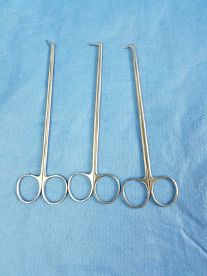 Lot of 3 Codman 54-8021 & 54-8018 Diethrich Coronary Artery Scissors