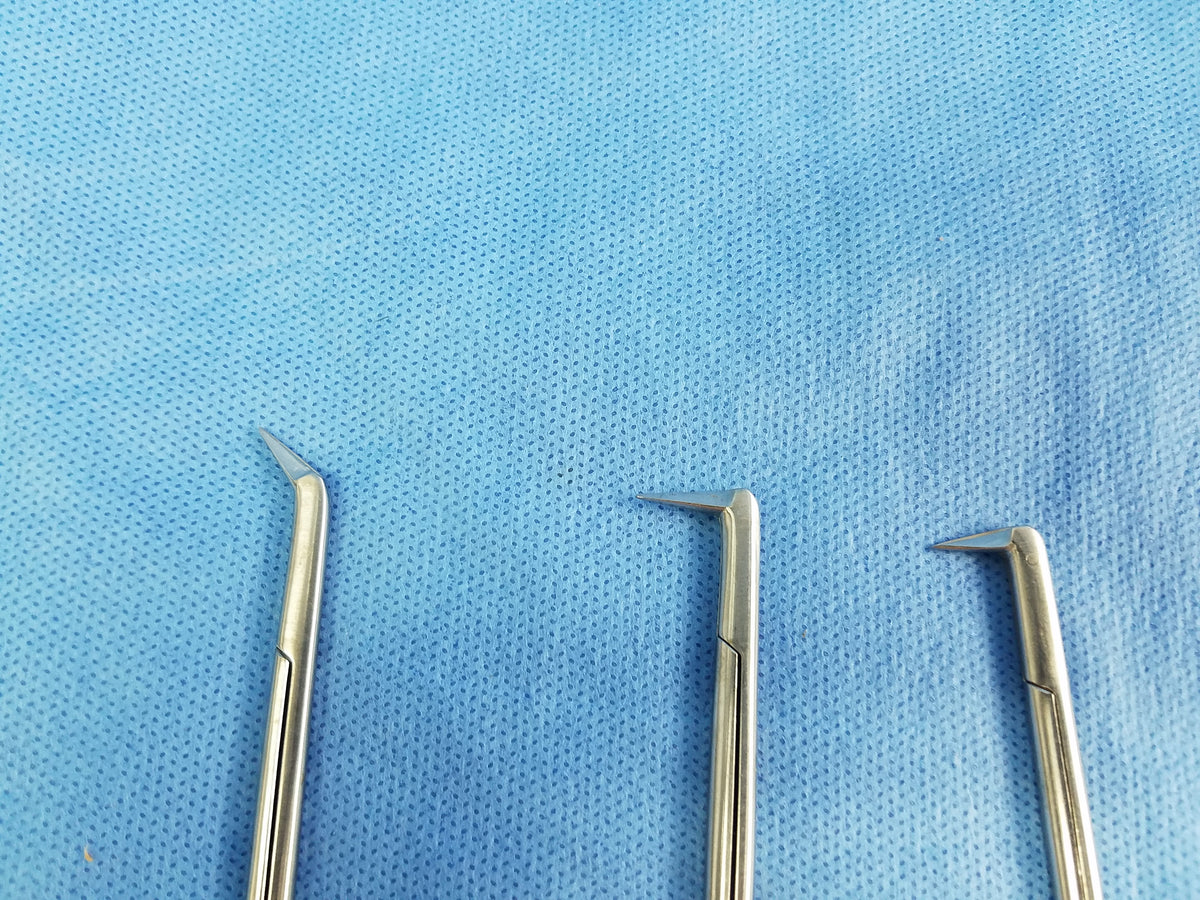 Lot of 3 Codman 54-8021 & 54-8018 Diethrich Coronary Artery Scissors
