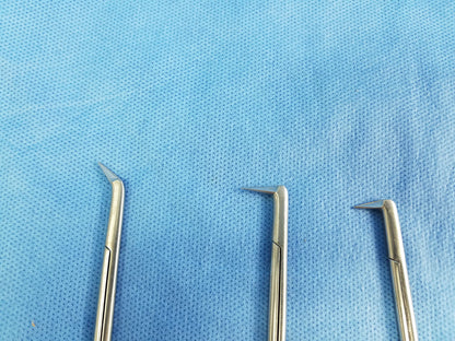 Lot of 3 Codman 54-8021 & 54-8018 Diethrich Coronary Artery Scissors