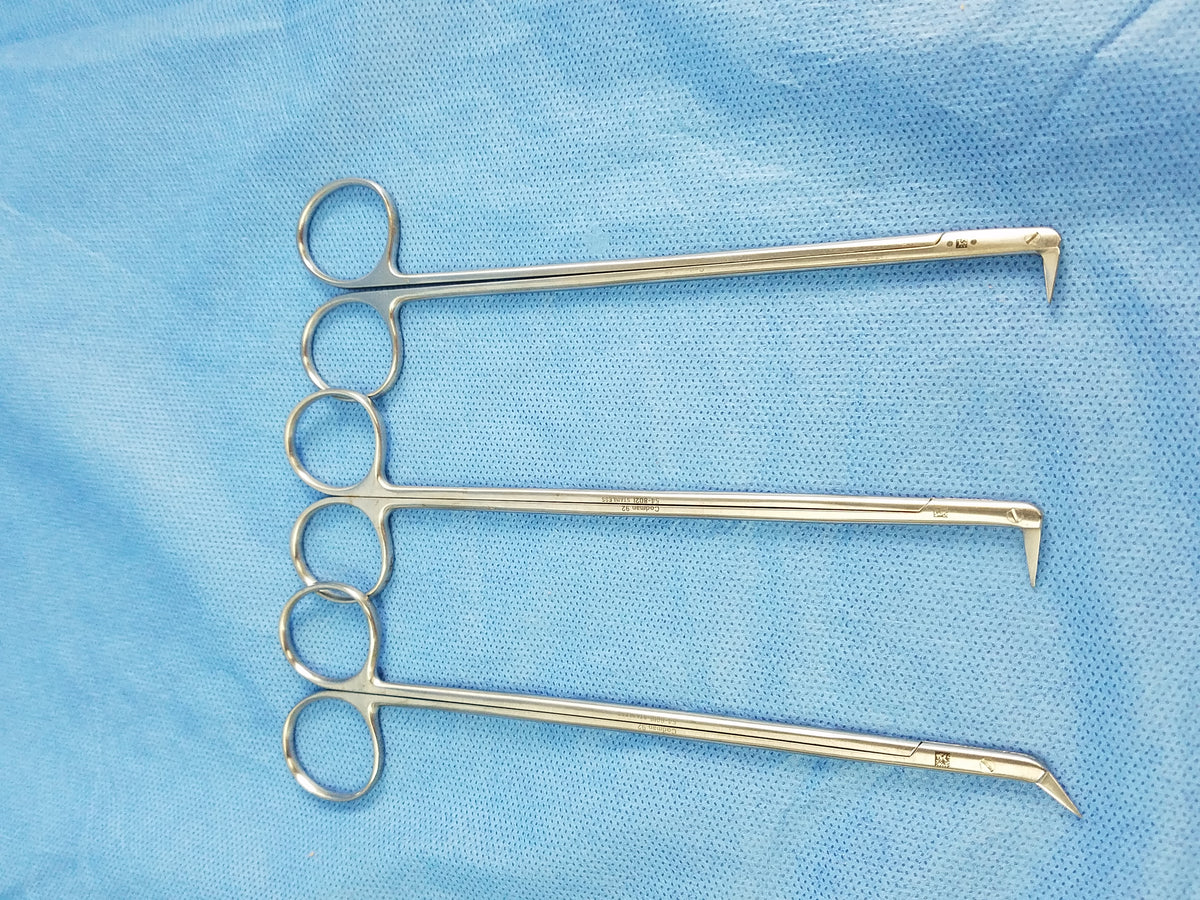 Lot of 3 Codman 54-8021 & 54-8018 Diethrich Coronary Artery Scissors