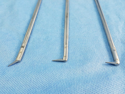 Lot of 3 Codman 54-8021 & 54-8018 Diethrich Coronary Artery Scissors