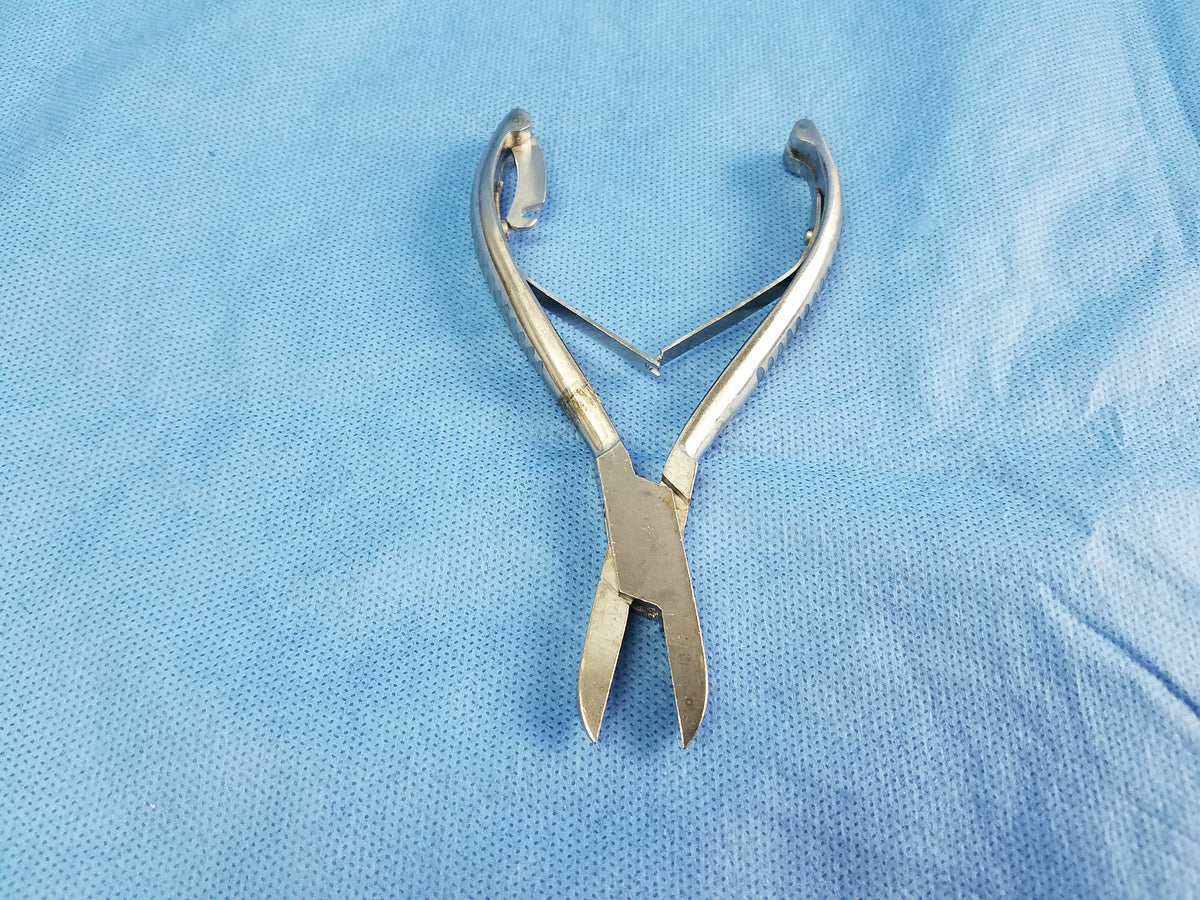 Stainless Steel Double Spring Podiatry Toenail Nipper Concave Jaws Surgical Podiatry Tool