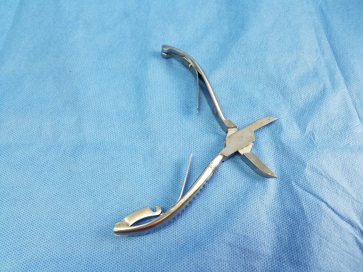 Stainless Steel Double Spring Podiatry Toenail Nipper Concave Jaws Surgical Podiatry Tool