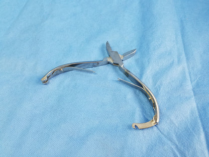 Stainless Steel Double Spring Podiatry Toenail Nipper Concave Jaws Surgical Podiatry Tool