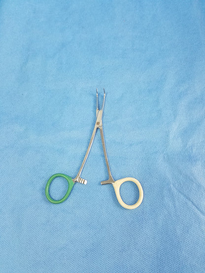 Stainless Steel Delicate Right Angle Steel Hemostat Forceps Serration Jaws