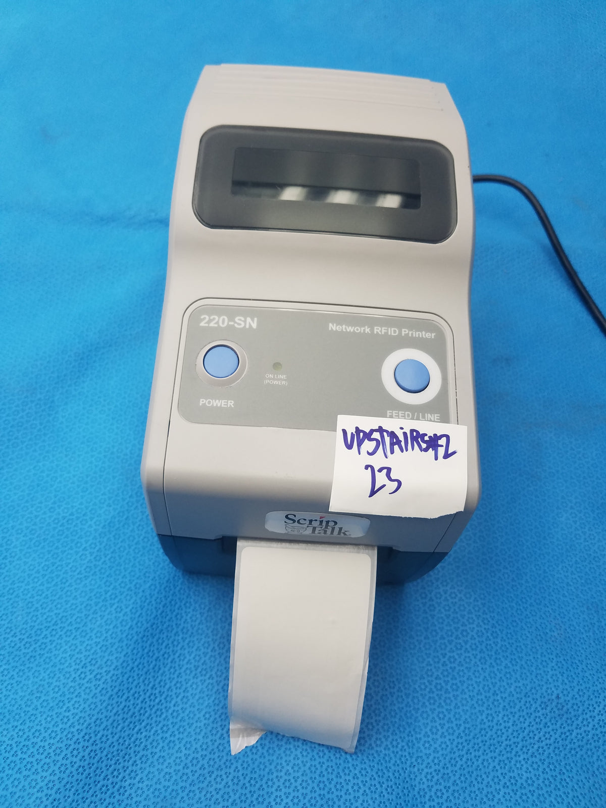 Sato CG208DT-LAN ScripTalk 220-SN Network RFID Thermal Barcode Label Printer