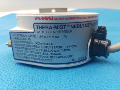 Thera Mist P20000 Barrel Nebulizer Heater 200W Adjustable Dial With Bracket
