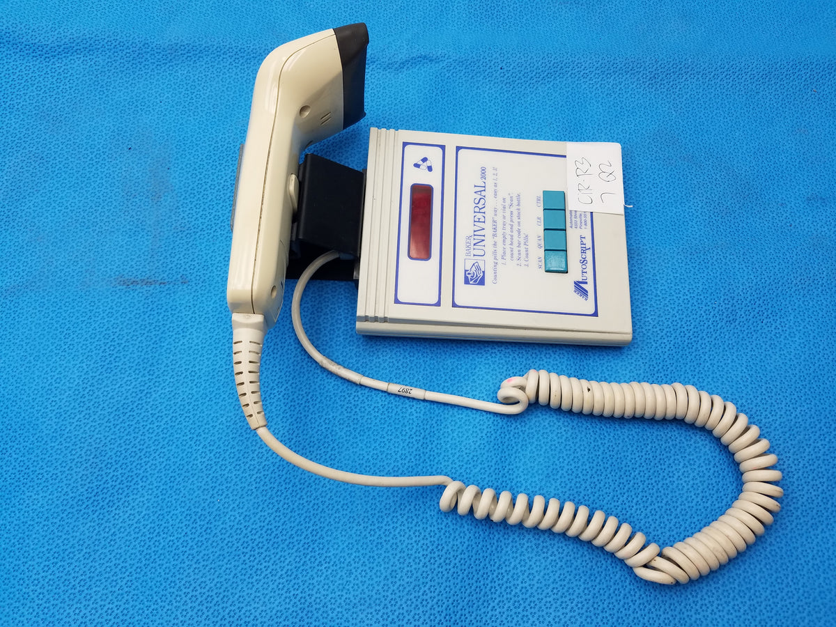 Baker Universal 2000 Pill Counting And Barcode Scanning System S/N 10490