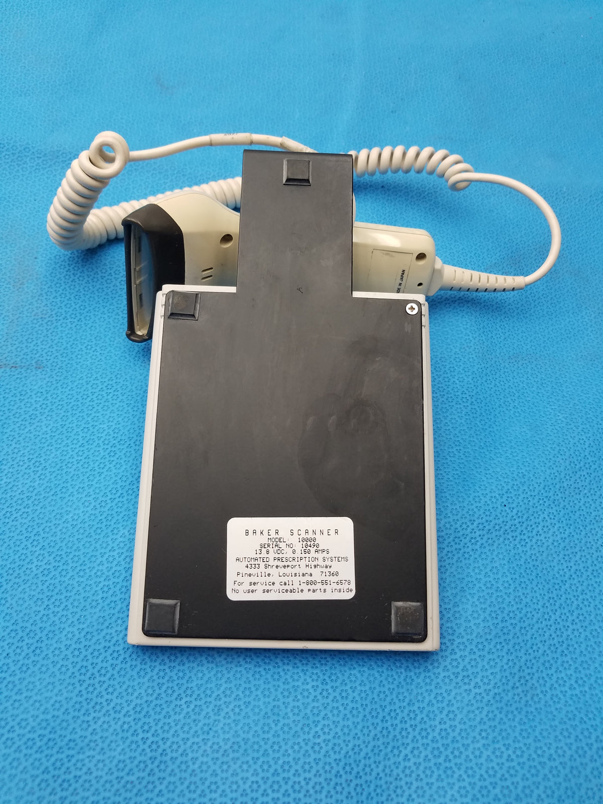 Baker Universal 2000 Pill Counting And Barcode Scanning System S/N 10490