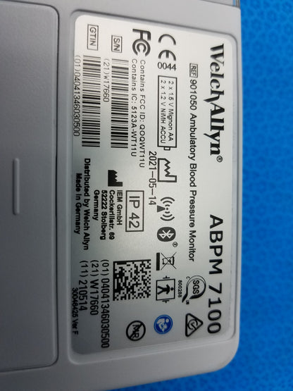 Welch Allyn ABPM 7100 Ambulatory Blood Pressure Monitor Ref 901050