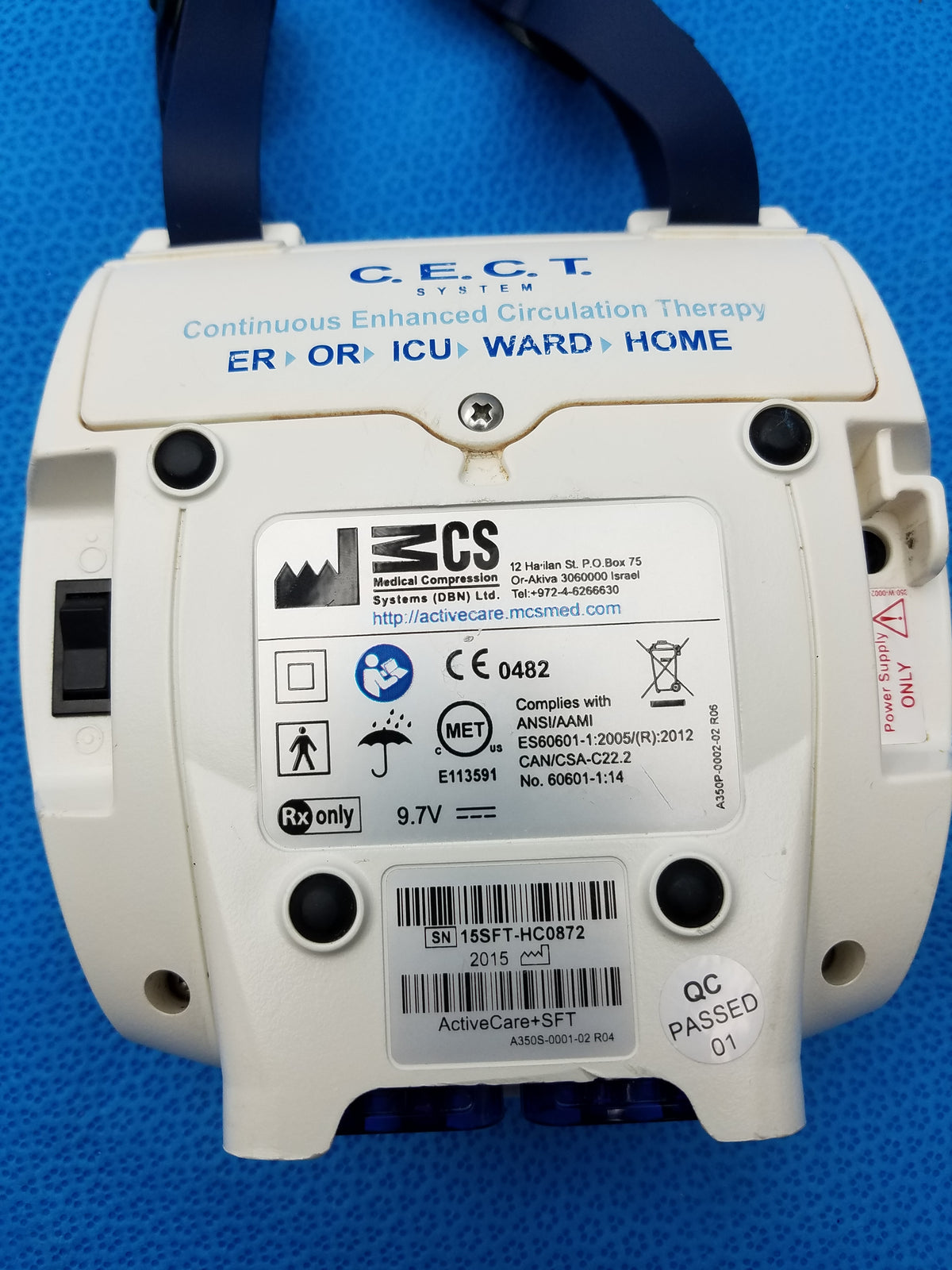 MCS ActiveCare+SFT Home Care CECT System Pneumatic Compression Device