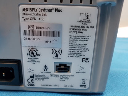 Dentsply Cavitron Plus Gen-136 Dental Ultrasonic Scaling Unit