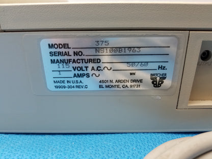 Birtcher Medical Systems 375 Cardio Tracer 115V 50/60Hz S/N NS100B1963