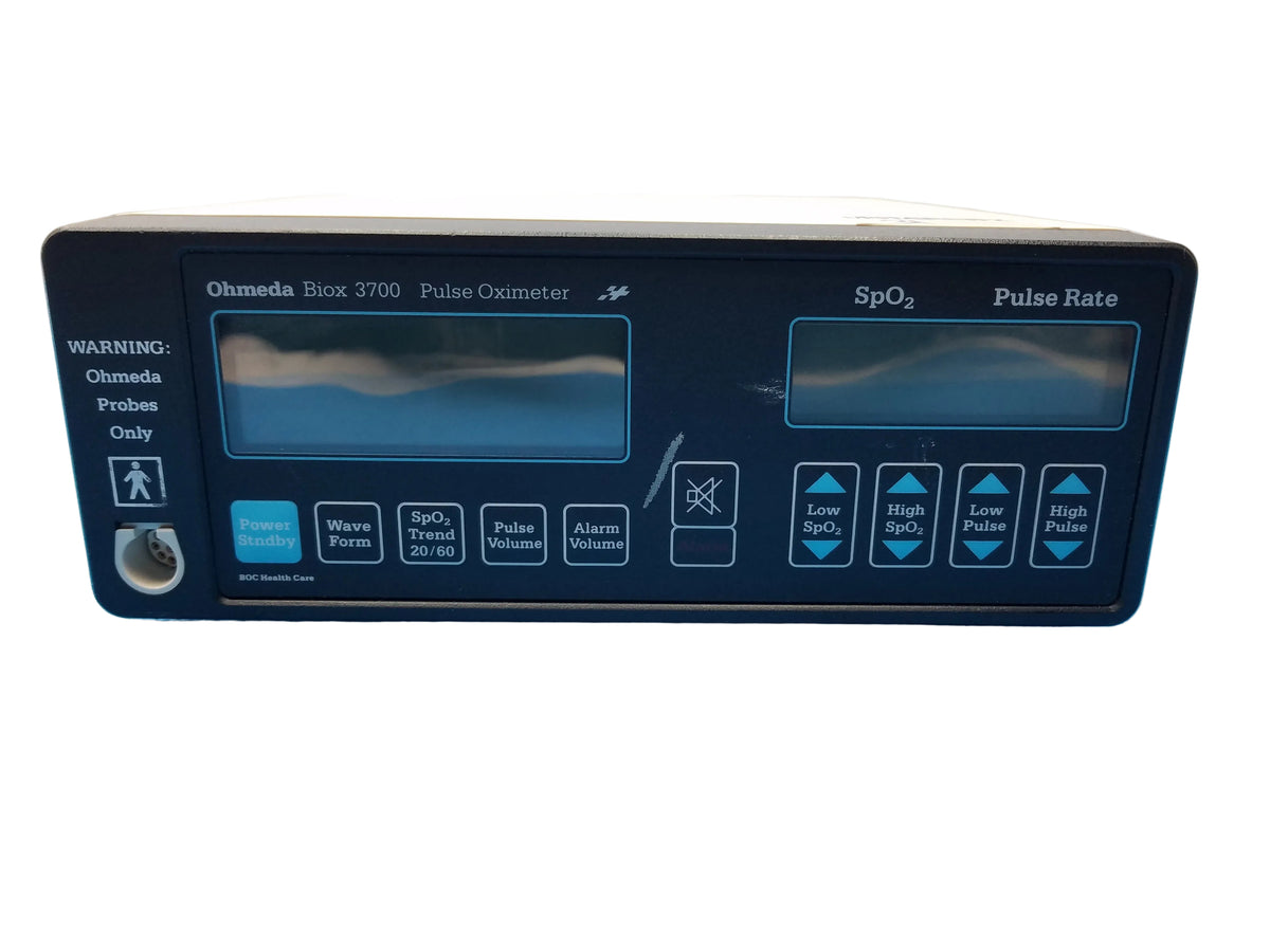 BOC Health Care Ohmeda Biox 3700 Pulse Oximeter Patient Monitor S/N FMAA00048