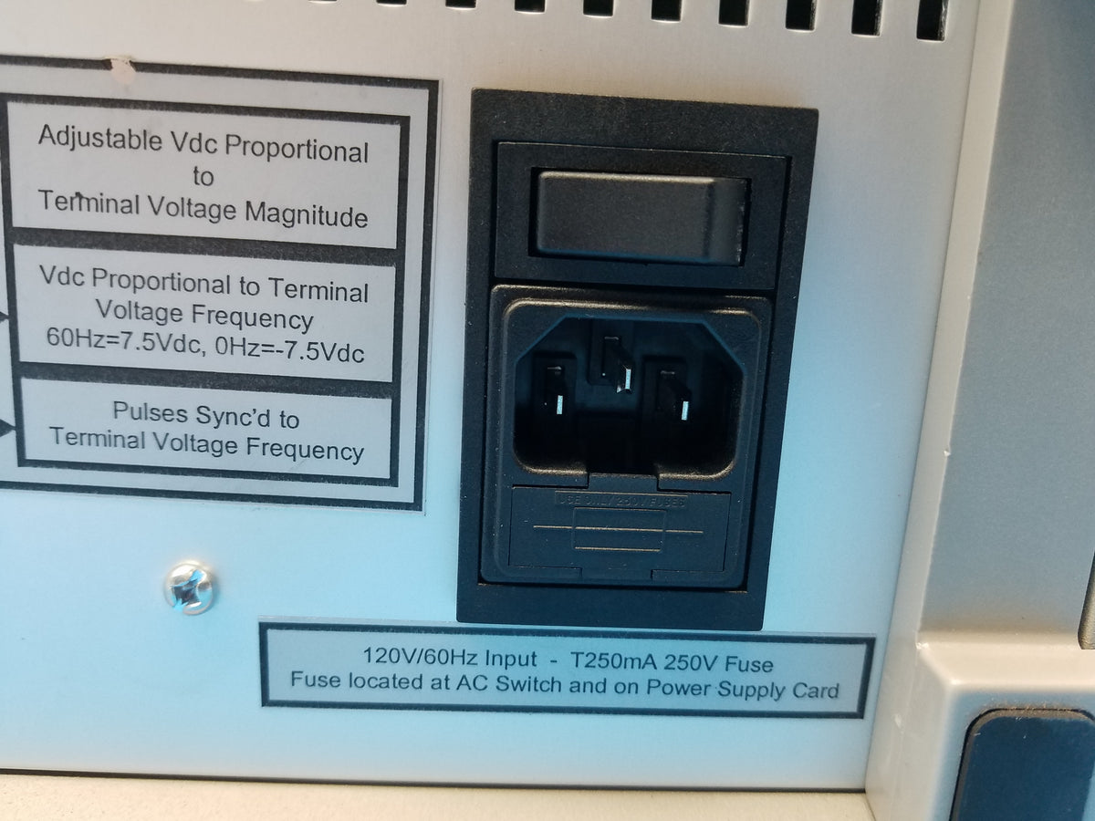 Ontario Hydro Technologies 3-Phase Terminal Voltage & Frequency Transducer Test System With US-CE-C External Junction Interface Blocks