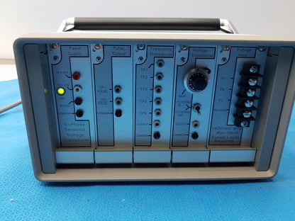 Ontario Hydro Technologies 3-Phase Terminal Voltage & Frequency Transducer Test System With US-CE-C External Junction Interface Blocks