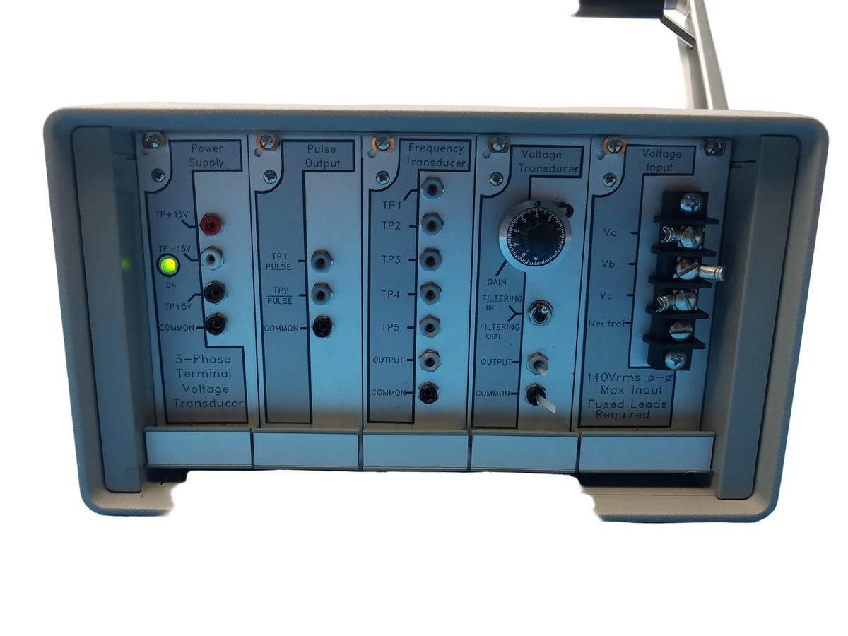 Ontario Hydro Technologies 3-Phase Terminal Voltage & Frequency Transducer Test System With Case