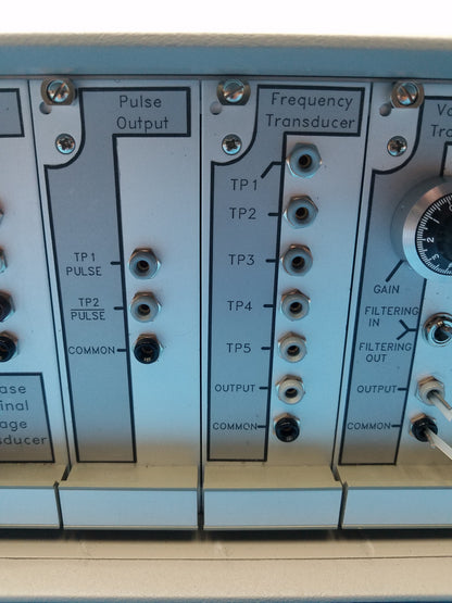 Ontario Hydro Technologies 3-Phase Terminal Voltage & Frequency Transducer Test System With Case