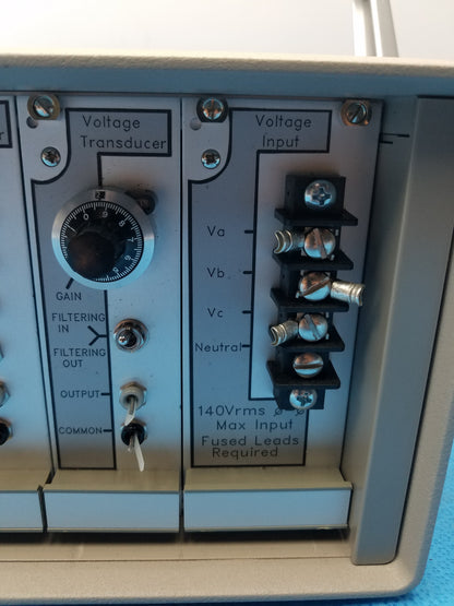 Ontario Hydro Technologies 3-Phase Terminal Voltage & Frequency Transducer Test System With Case