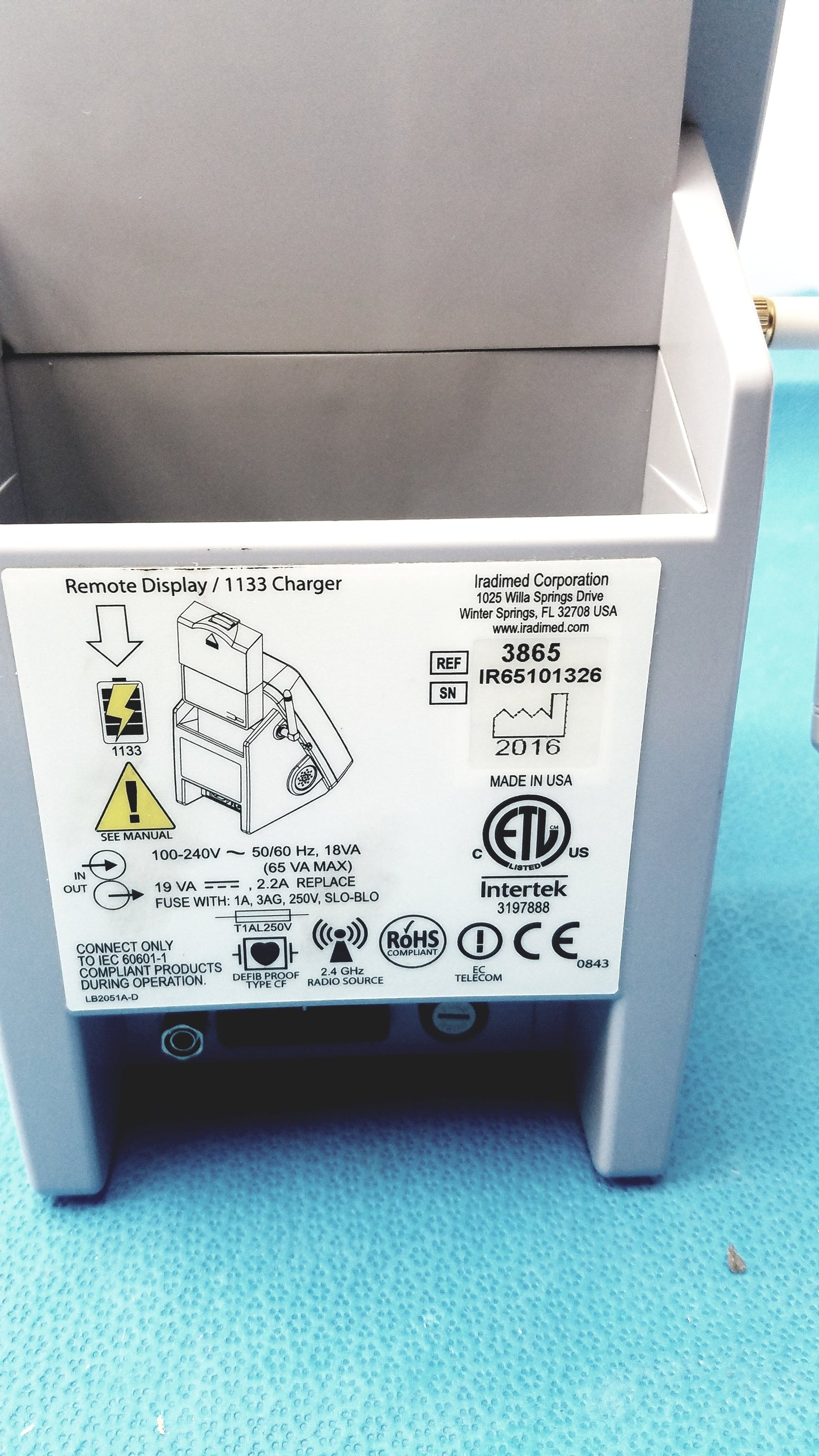 Iradimed Mridium 3865 MRI Infusion Pump