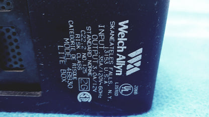 Welch Allyn 48830 Exam Light Box With Fiber Optic Ligth Pipe
