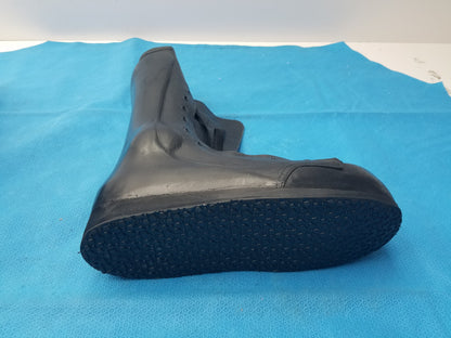 Custom Leather Orthopedic AFO Braced Boot Shell  Right Foot Black