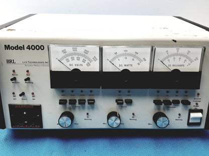 BRL Life Technologies Model 4000 Electrophoresis Power Supply