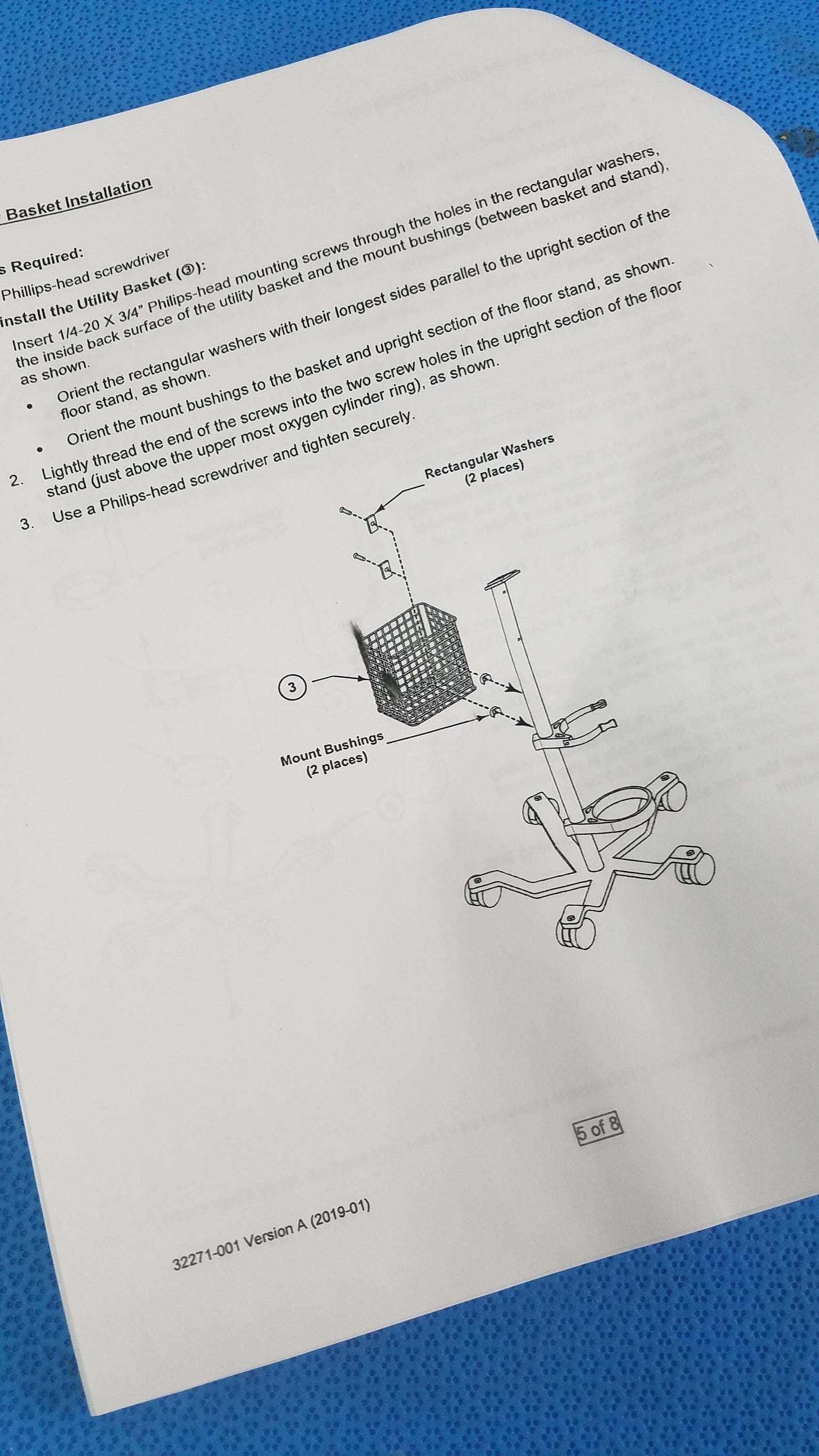 Vyaire Medical LTV Series Ventilator Floor Stand