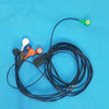 ECG 5-Lead Wire Patient Cable Snap Style Connection Set