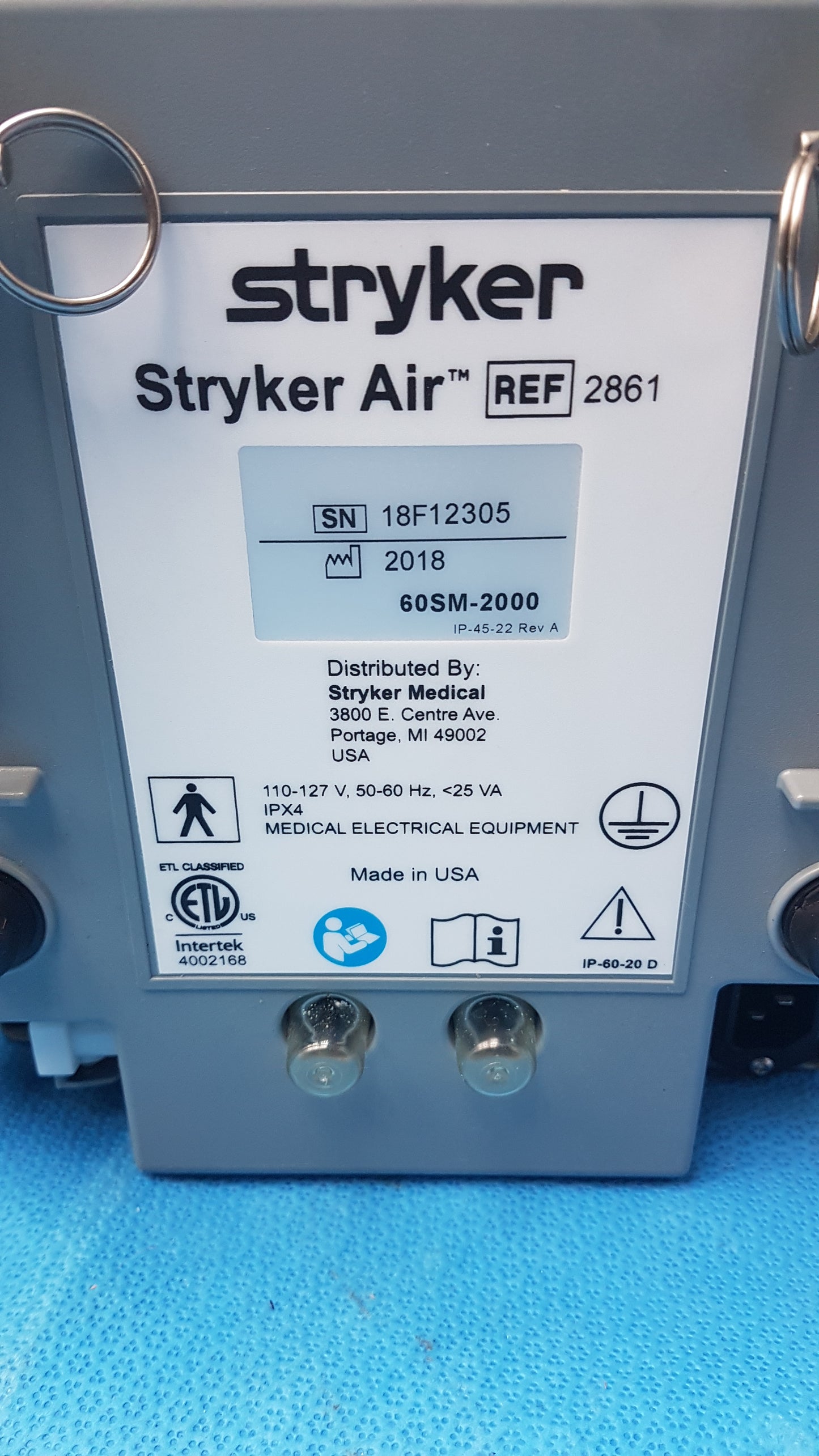 Lot of 3 Stryker 2861 Low Air Loss Pump IsoGel SPR Plus Mattress System