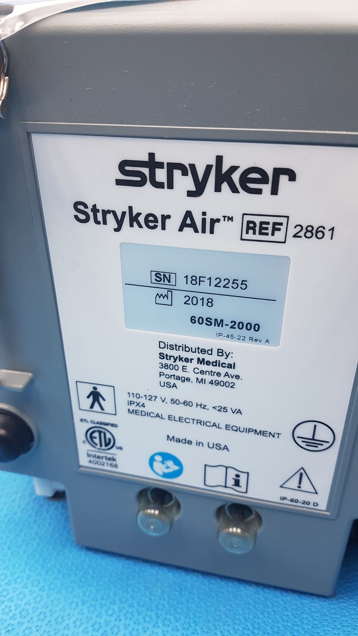 Lot of 3 Stryker 2861 Low Air Loss Pump IsoGel SPR Plus Mattress System