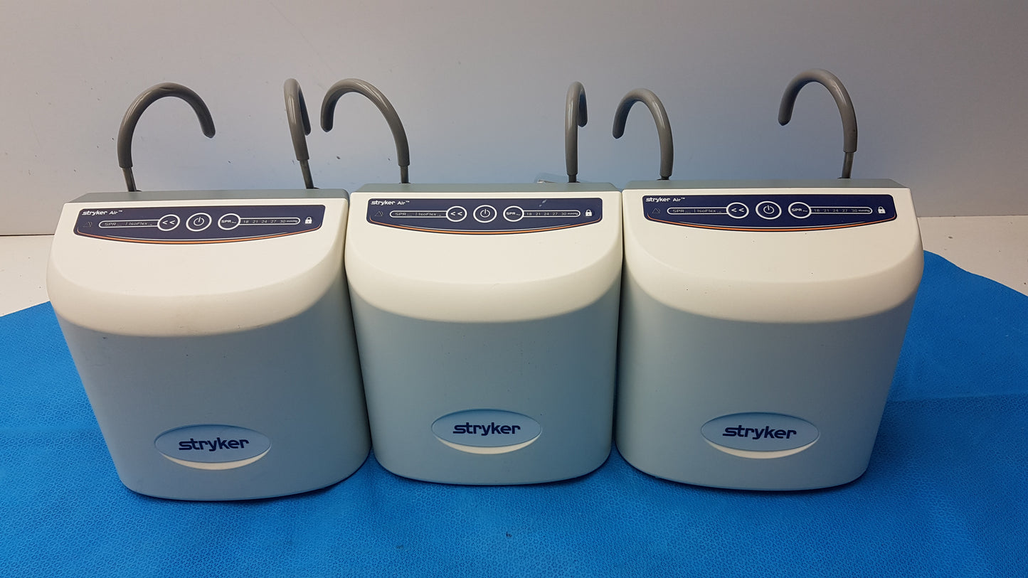 Lot of 3 Stryker 2861 Low Air Loss Pump IsoGel SPR Plus Mattress System