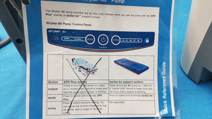 Lot of 3 Stryker 2861 Low Air Loss Pump IsoGel SPR Plus Mattress System