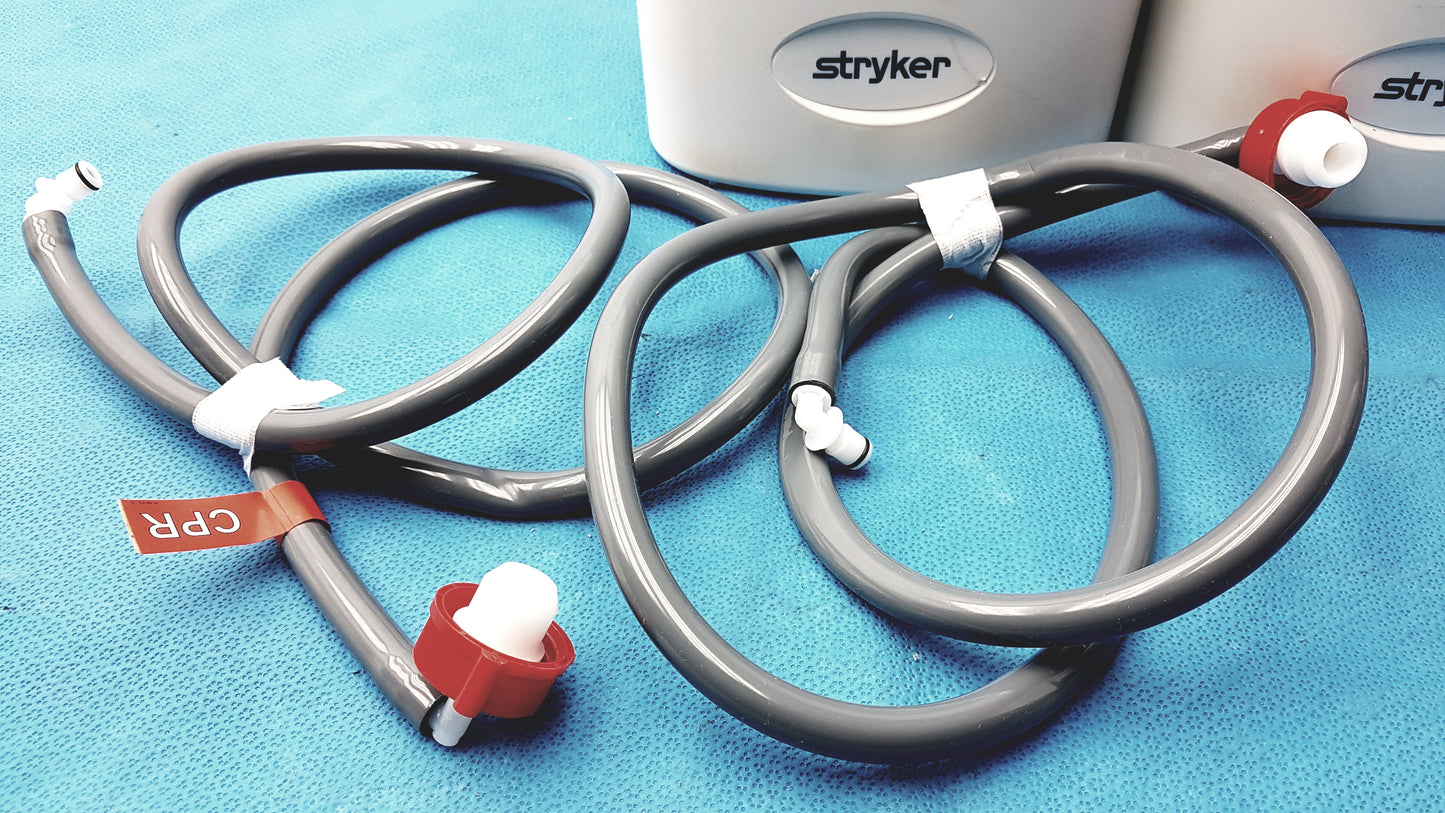 Lot of 3 Stryker 2861 Low Air Loss Pump IsoGel SPR Plus Mattress System With Air Hoses