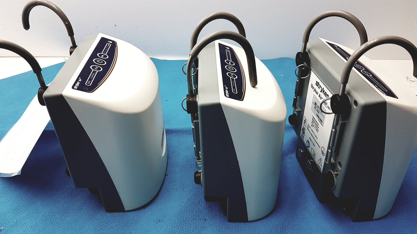 Lot of 3 Stryker 2861 Low Air Loss Pump IsoGel SPR Plus Mattress System With Air Hoses