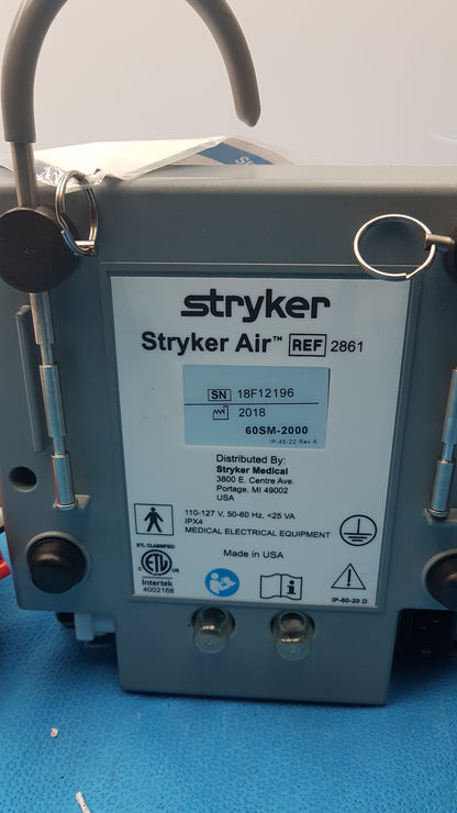 Lot of 3 Stryker 2861 Low Air Loss Pump Mattress System With Air Hoses