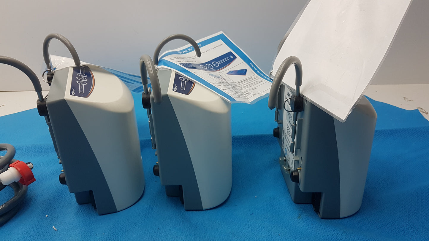 Lot of 3 Stryker 2861 Low Air Loss Pump Mattress System With Air Hoses