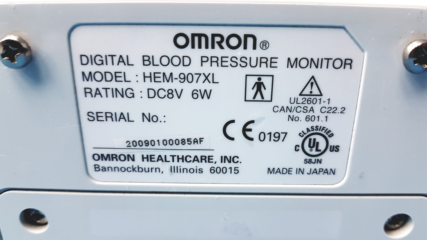 Lot of 6 Omron HEM-907XL IntelliSense Professional Digital Blood Pressure Monitor