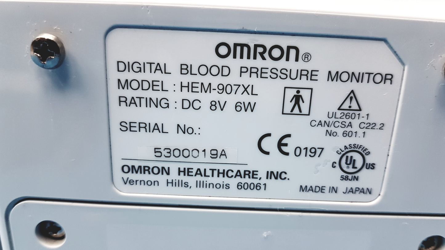 Lot of 6 Omron HEM-907XL IntelliSense Professional Digital Blood Pressure Monitor