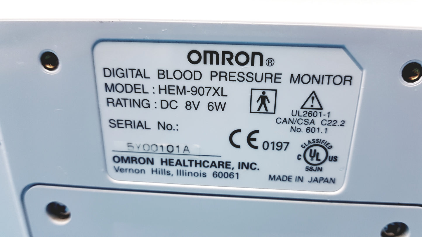 Lot of 6 Omron HEM-907XL IntelliSense Professional Digital Blood Pressure Monitor